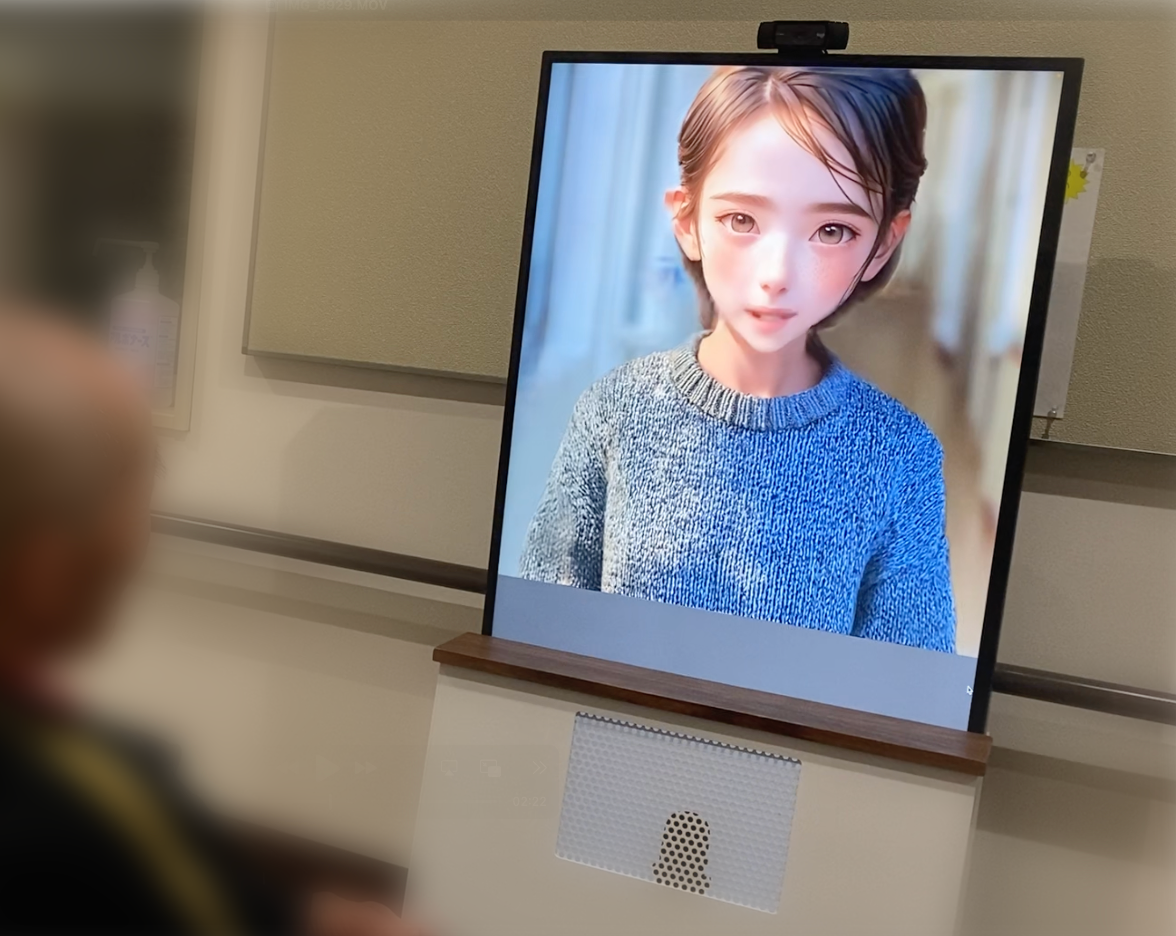 AIキャラクターによる介護現場での対話